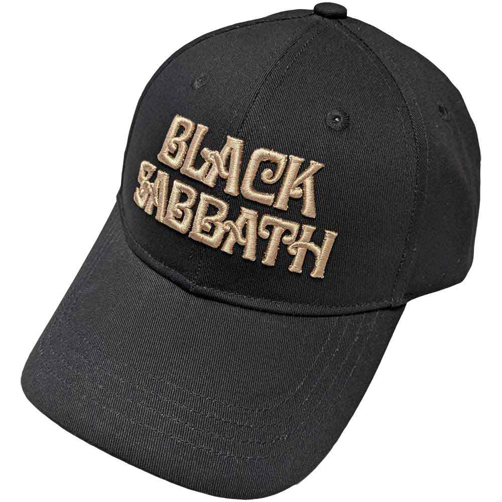 Black Sabbath Unisex Baseball Cap Text Logo Black