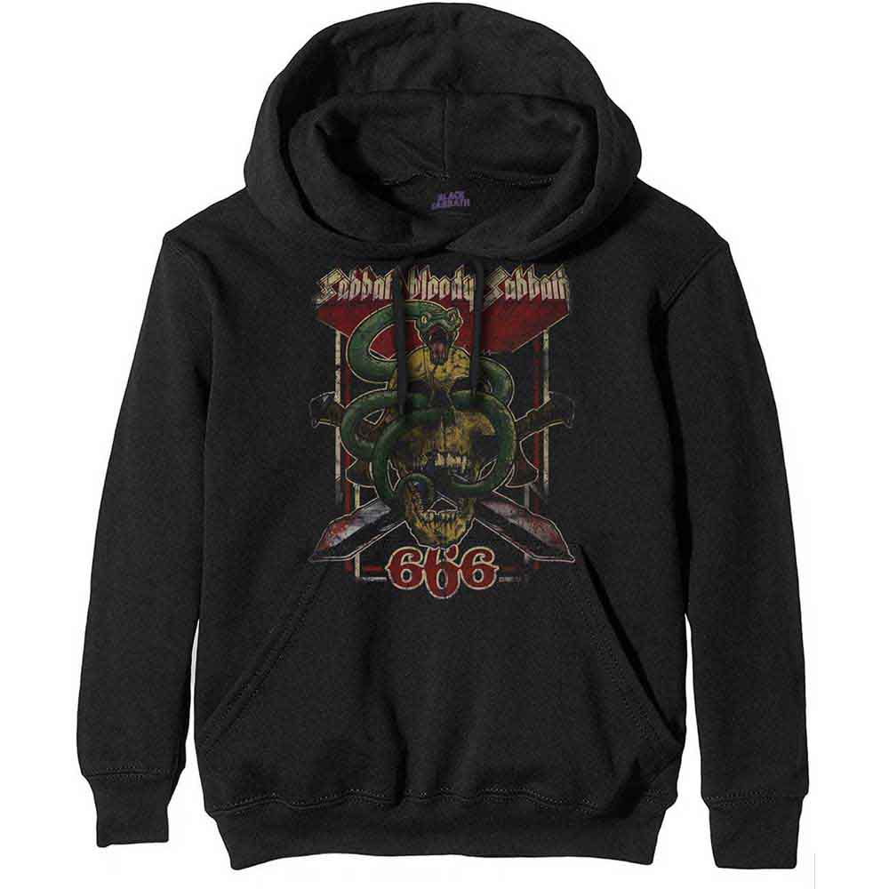 Black Sabbath Unisex Pullover Hoodie Bloody Sabbath 666 (XL)