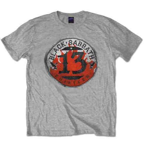 Black Sabbath Men's T-Shirt 13 Flame Circle (L)