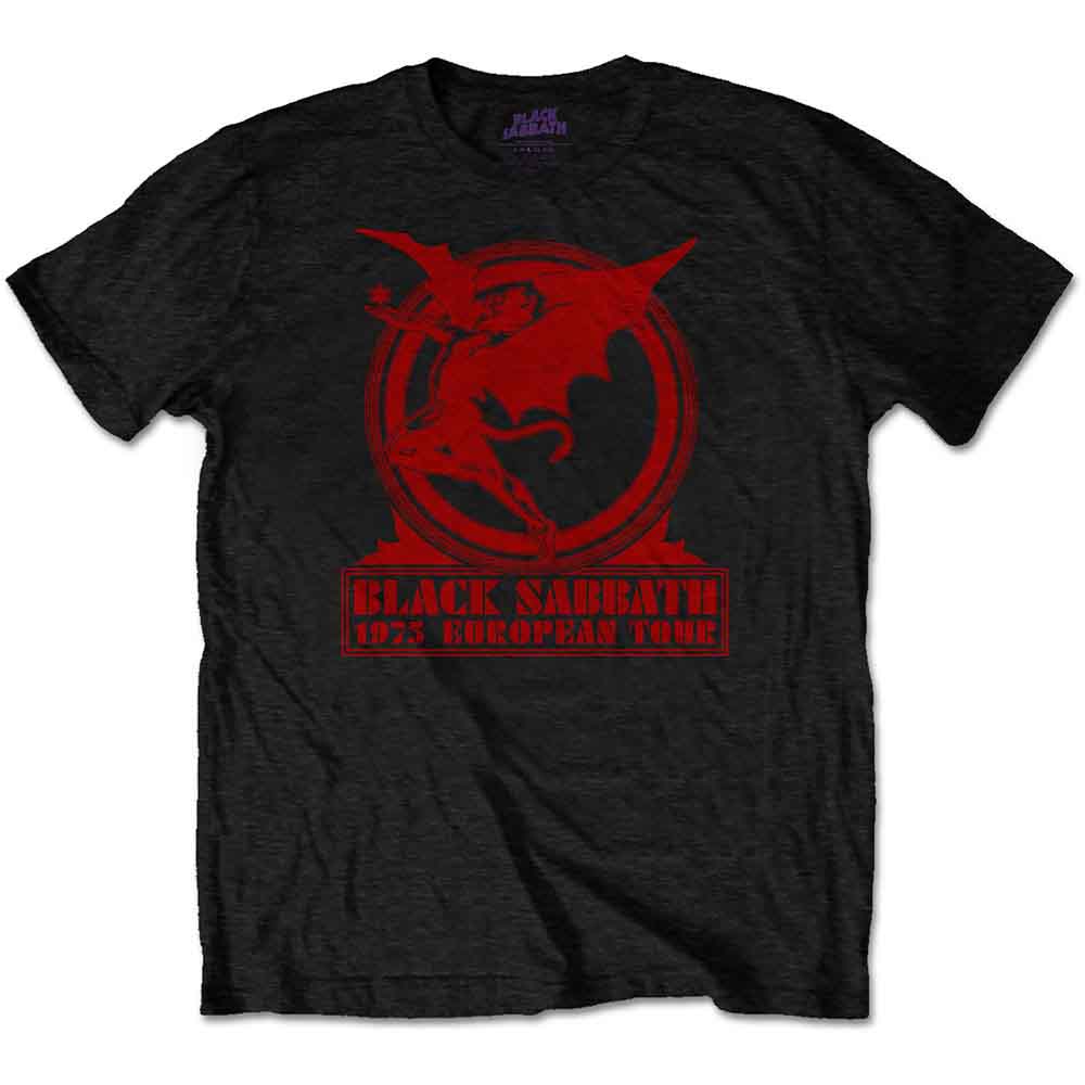 Black Sabbath Unisex T-Shirt Europe '75 Black (S)