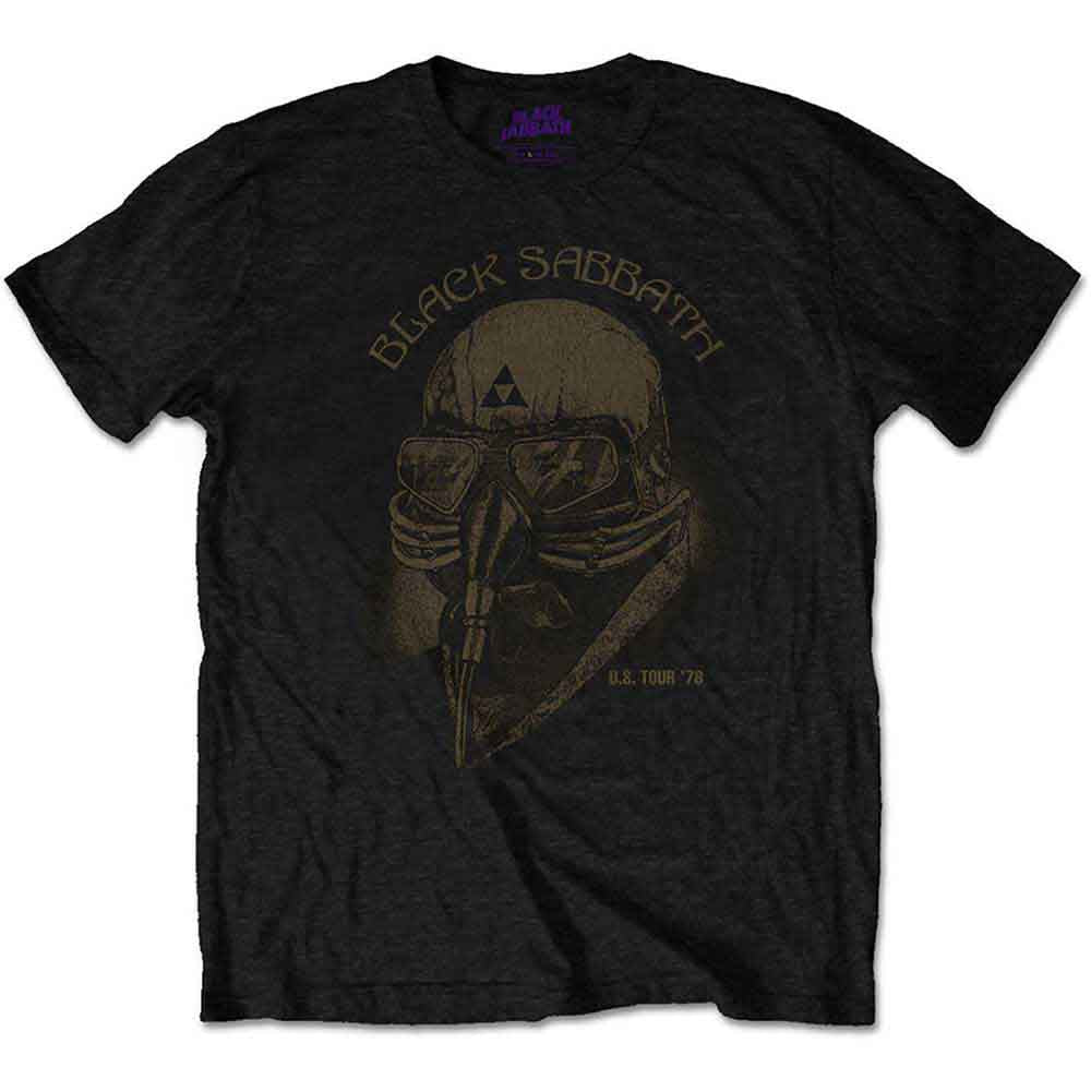 Black Sabbath Kids T-Shirt US Tour 78 Avengers Boys Black (9-10yrs)