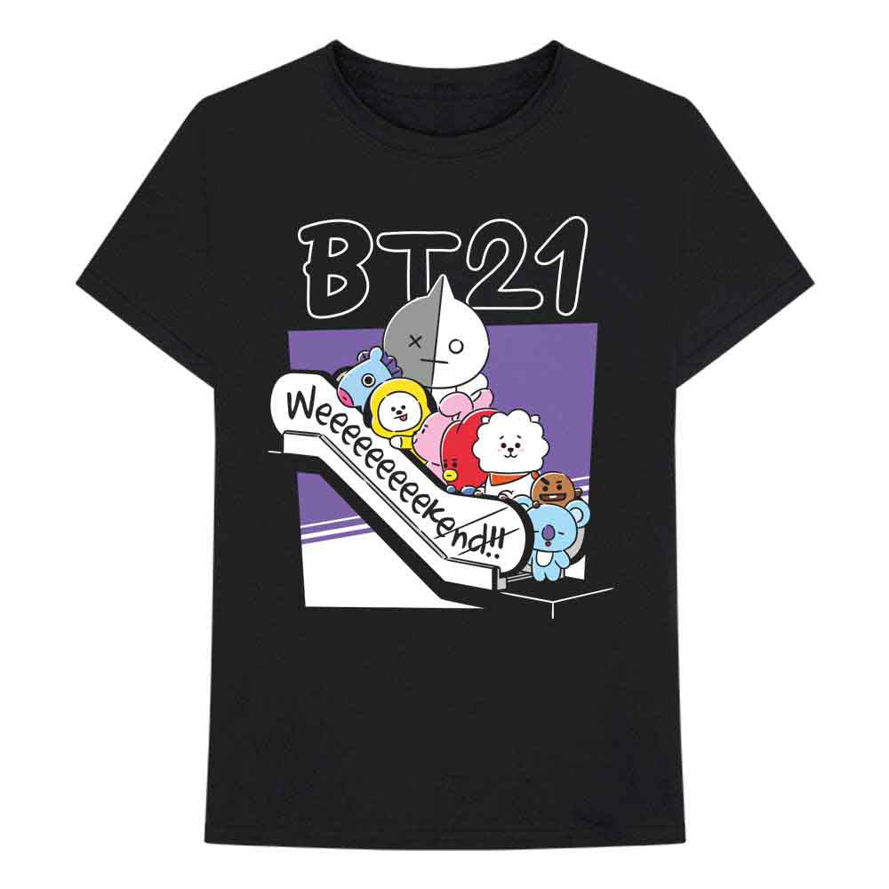 BT21 Unisex T-Shirt Weekend Black (S)