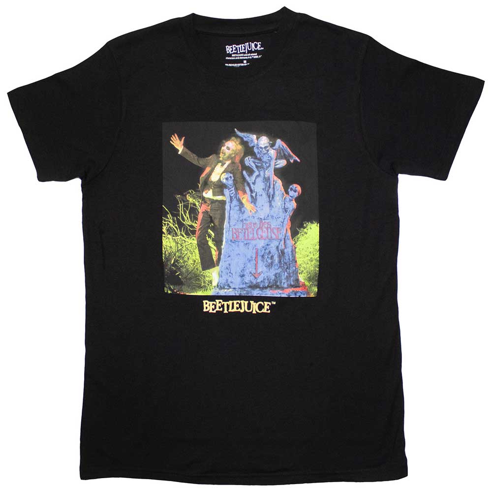 Warner Bros Unisex T-Shirt Beetlejuice Grave Black (M)