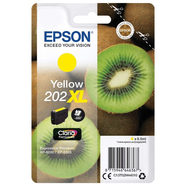 Epson 202XL Kiwi Yellow High Yield Ink Cartridge 8.5ml