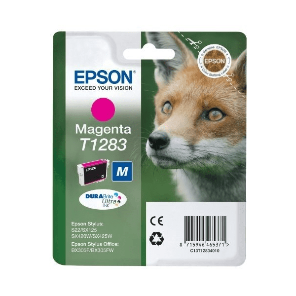 Epson T1283 Fox Magenta Standard Capacity Ink Cartridge 3.5ml