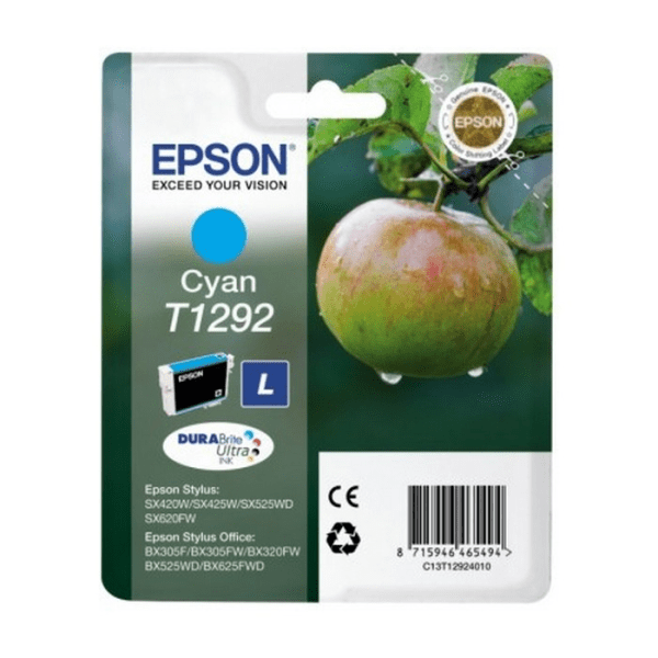 Epson T1292 Apple Cyan Standard Capacity Ink Cartridge 7ml
