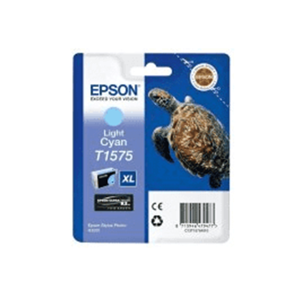 Epson T1575 Turtle Light Cyan Standard Capacity Ink Cartridge 26ml
