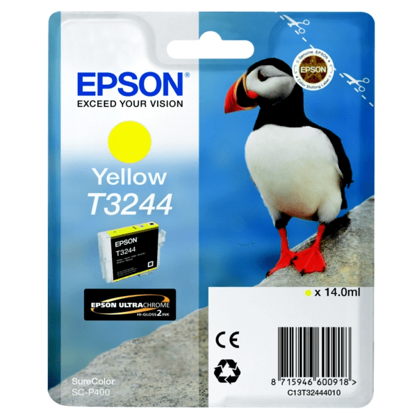 Epson T3244 Puffin Yellow Standard Capacity Ink Cartridge 14ml