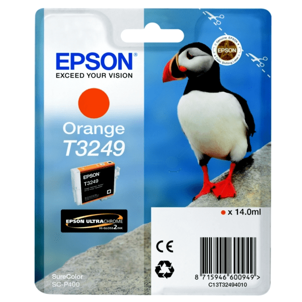 Epson T3249 Puffin Orange Standard Capacity Ink Cartridge 14ml