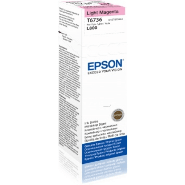 Epson T6736 EcoTank Light Magenta Standard Capacity Ink Bottle 70ml