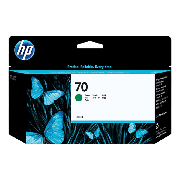 HP 70 Green Ink Cartridge 130ml for HP DesignJet Z2100/Z3100/Z5200
