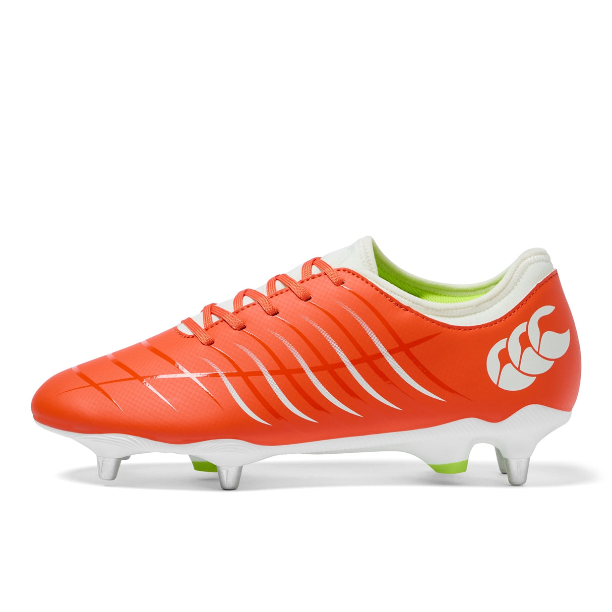 Canterbury Phoenix 2.0 Team SG Rugby Boots Orange/White (UK Size 7.5)