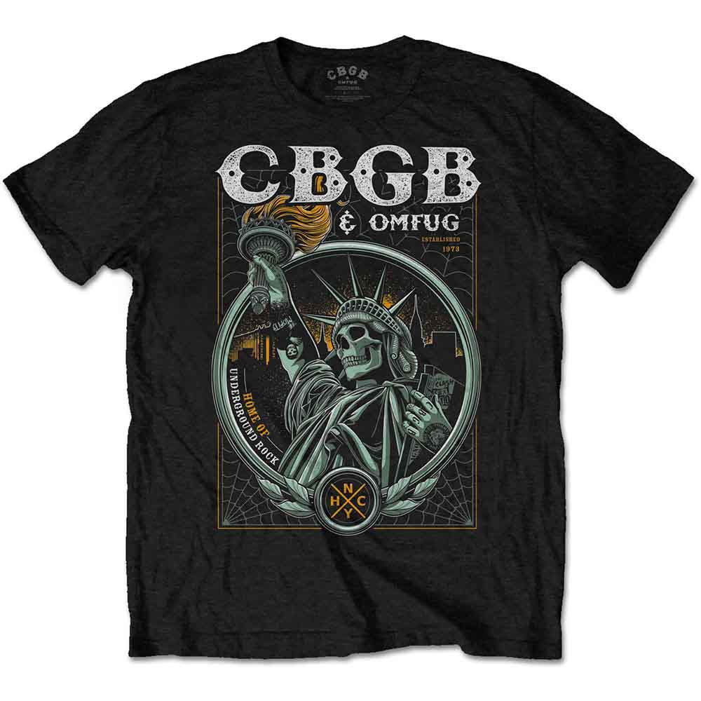 CBGB Men's T-Shirt Liberty Black (M)