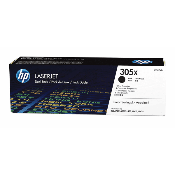 HP 305X Black High Capacity Toner for HP LaserJet Pro M351/M375/M451/M475