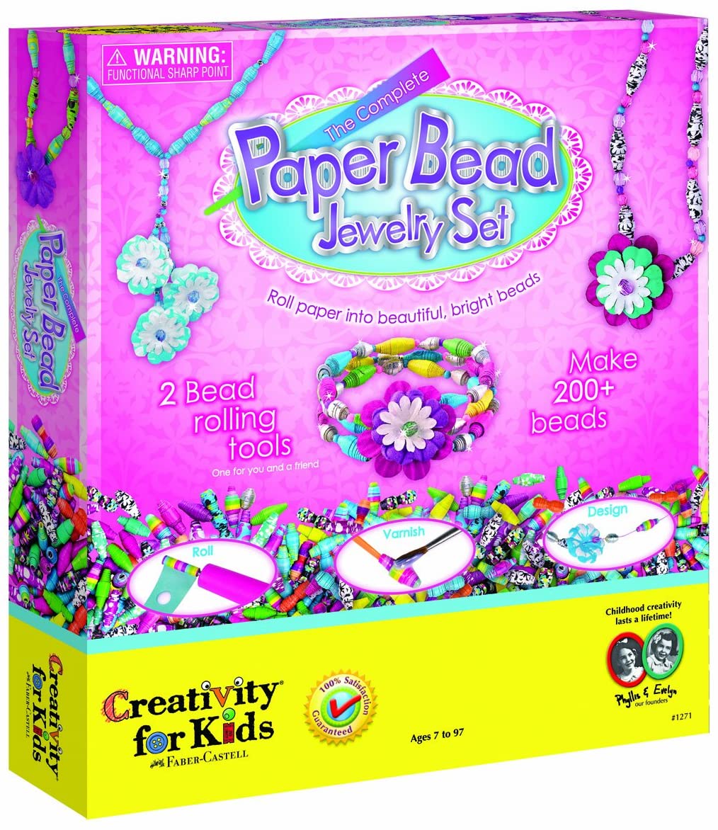 Creativity for Kids Paper Bead Jewellery Set