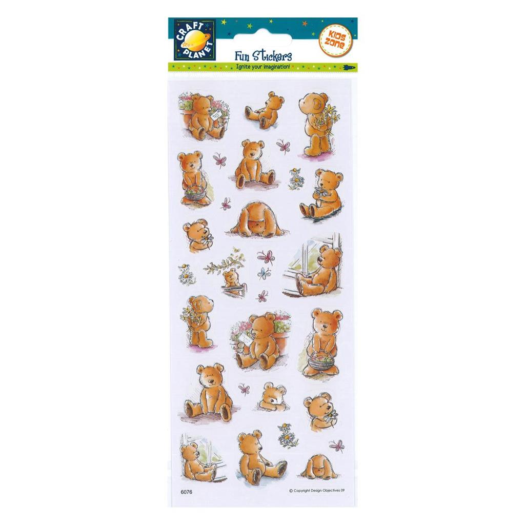 Craft Planet Fun Stickers - Huggable Bears