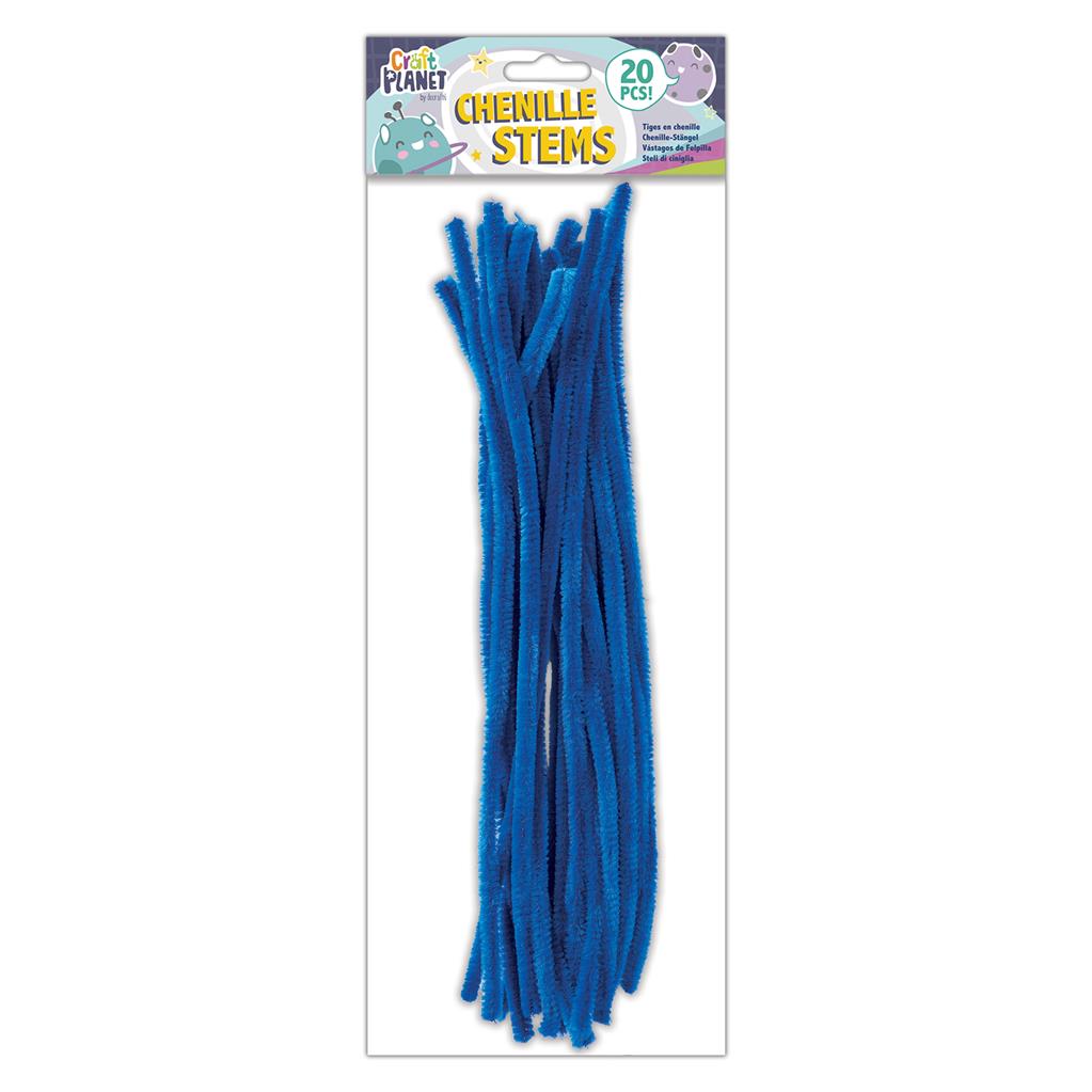 Craft Planet Chenille Stems Blue 30cm (20pk)