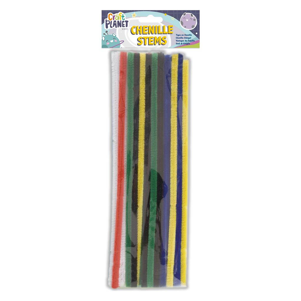 Craft Planet Chenille Stems Vivid Colours 30cm (20pk)