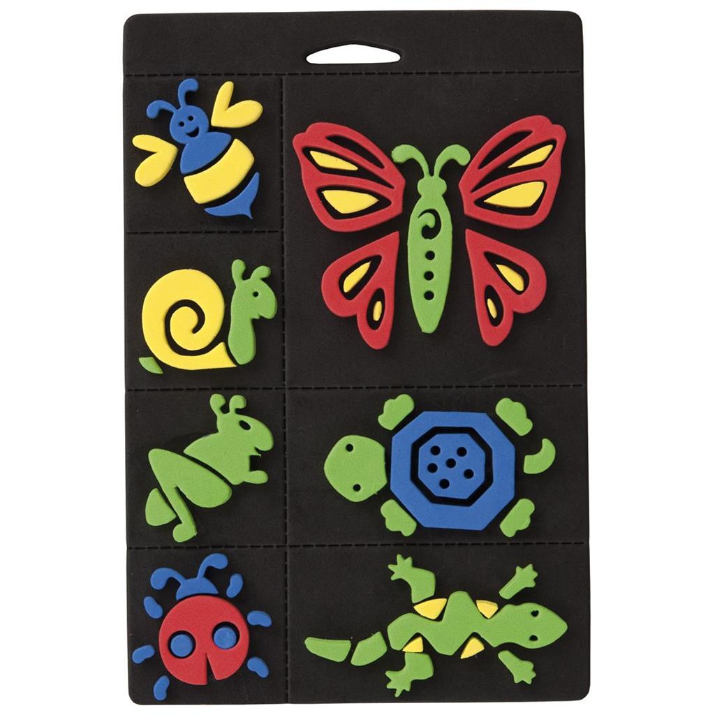 Craft Planet Foam Stamp Set - Creepy Crawlies