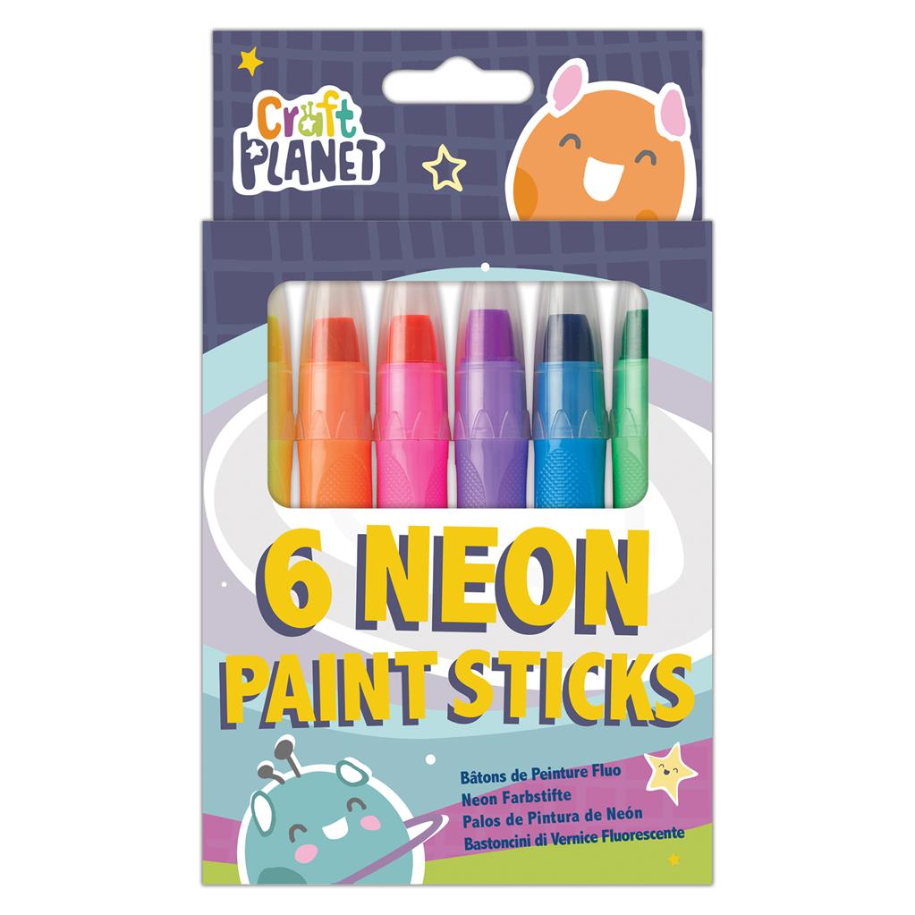 Craft Planet Neon Paint Sticks (6pk)