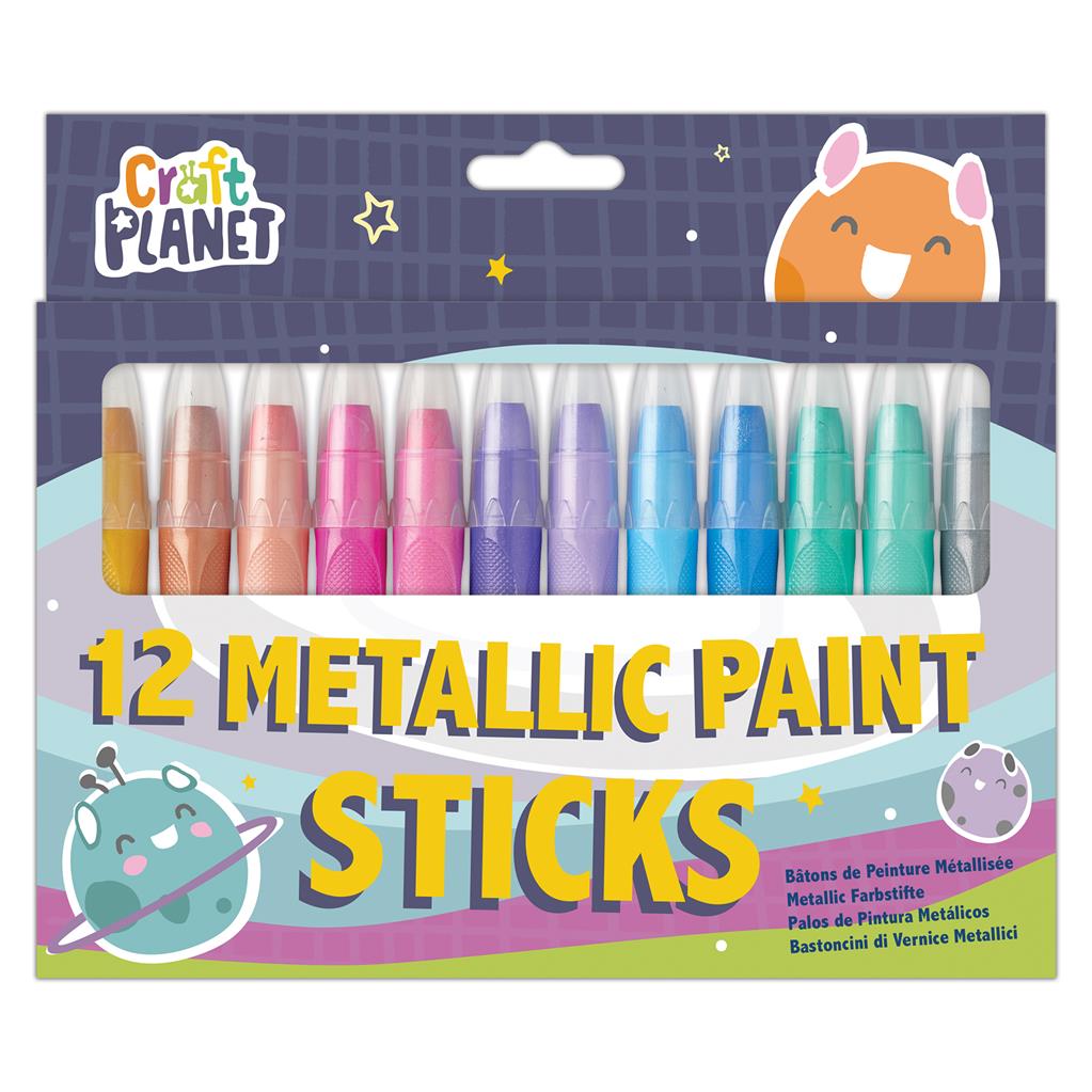 Craft Planet Metallic Paint Sticks (12pk)
