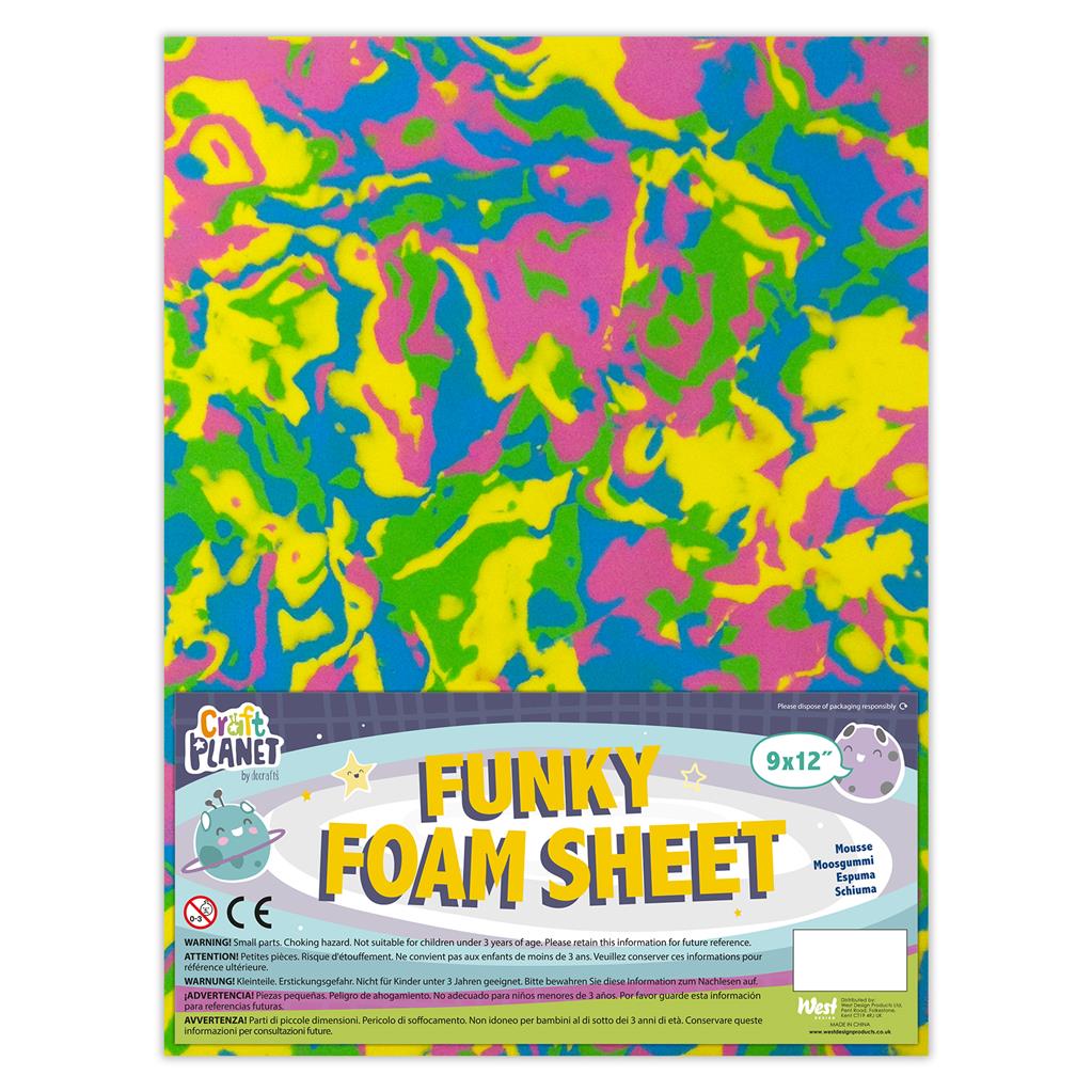 Craft Planet Funky Foam Sheet 9" x 12" (2mm) - Swirl (1sht)