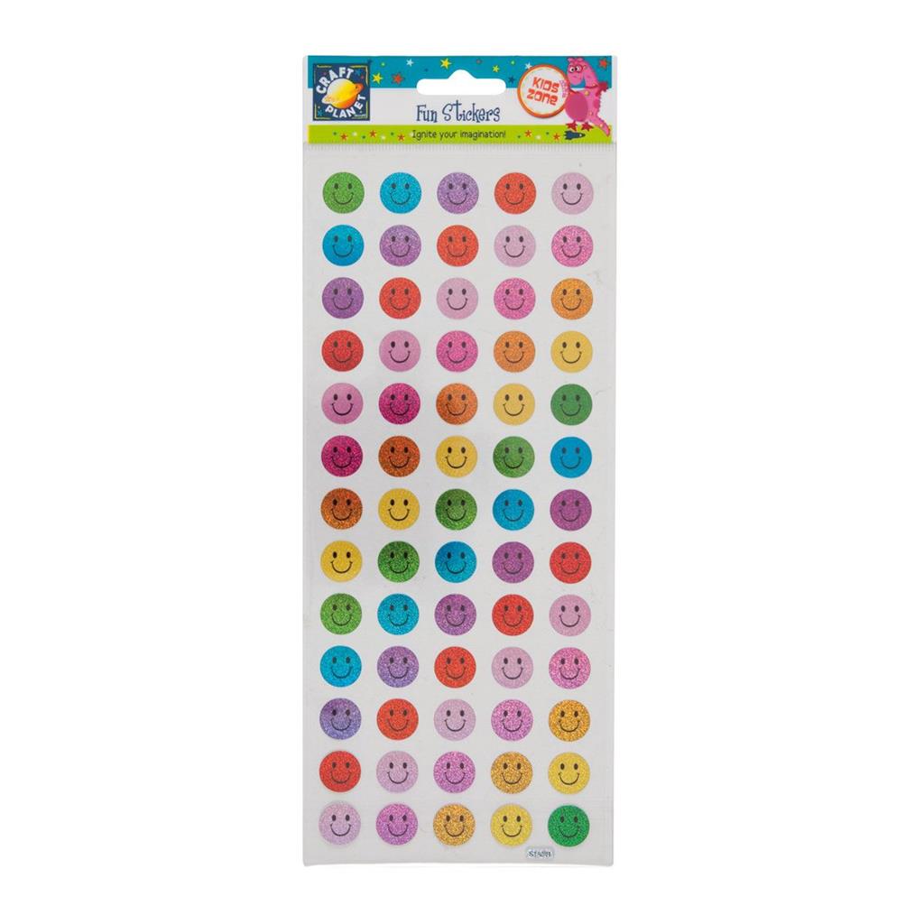 Craft Planet Fun Stickers - Happy Faces