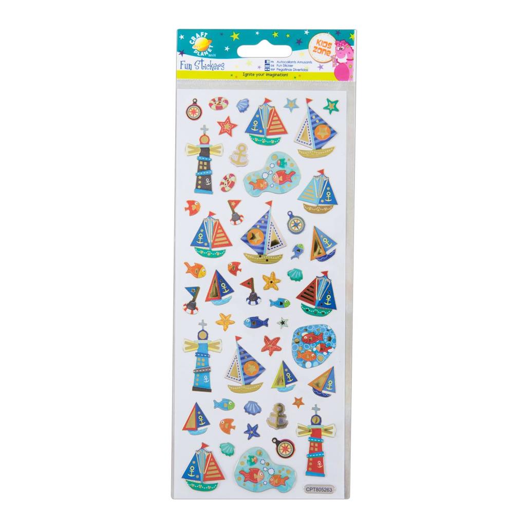 Craft Planet Fun Stickers - Nautical