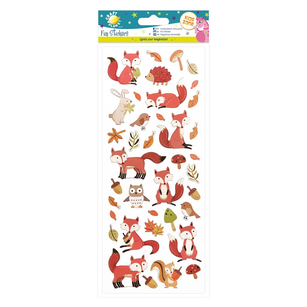 Craft Planet Fun Stickers - Woodland Creatures