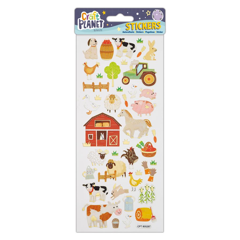Craft Planet Fun Stickers - On The Farm