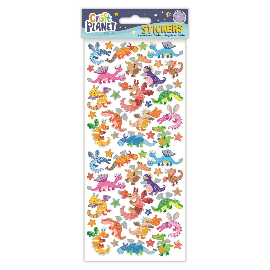 Craft Planet Fun Stickers - Dragons