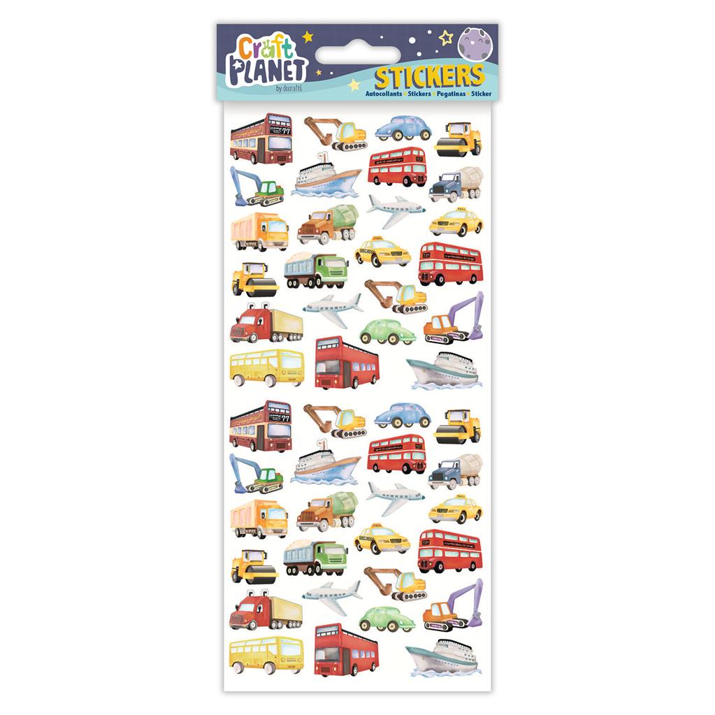 Craft Planet Fun Stickers - Transport