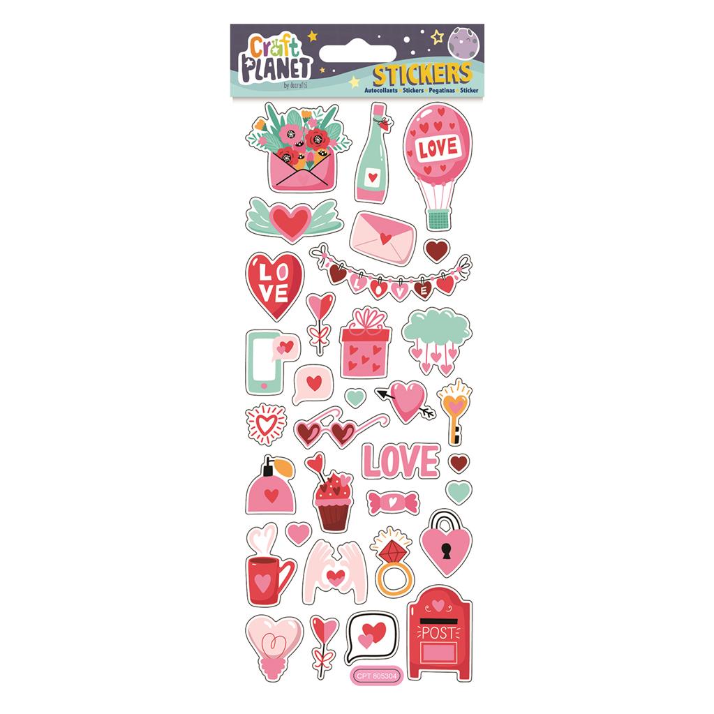 Craft Planet Fun Stickers - With Love