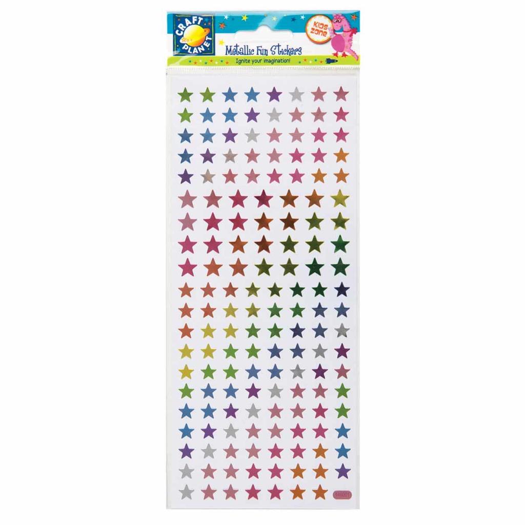 Craft Planet Fun Stickers Metallic - Star Burst