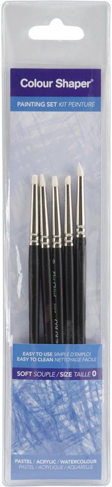 Colour Shaper Soft Painting Set Size 0 (5pk)