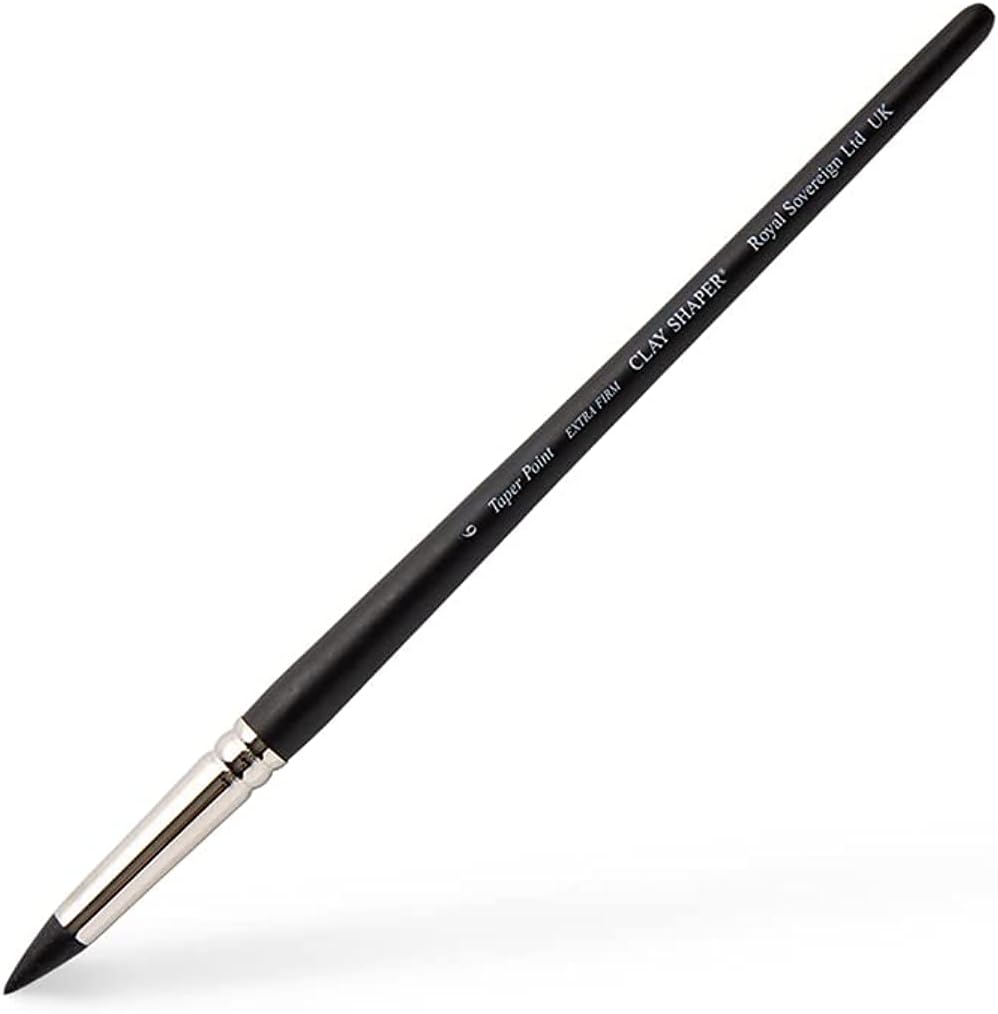 Colour Shaper Taper Point Clay Black Tip Size 6