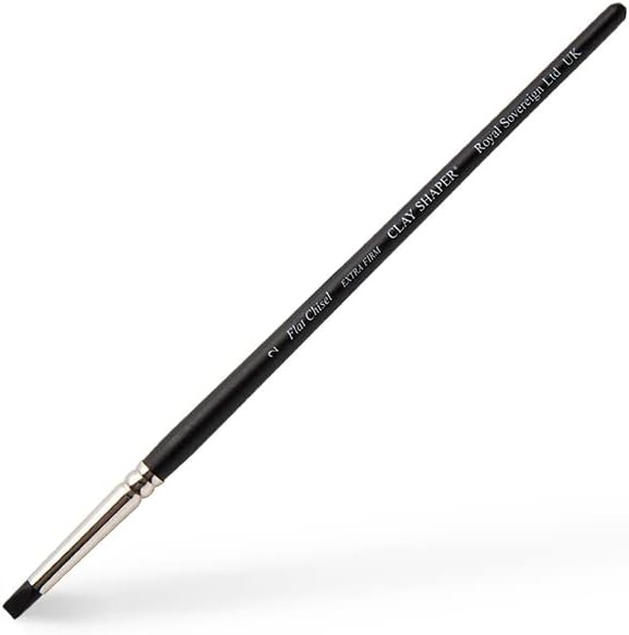 Colour Shaper Flat Chisel Clay Black Tip Size 2