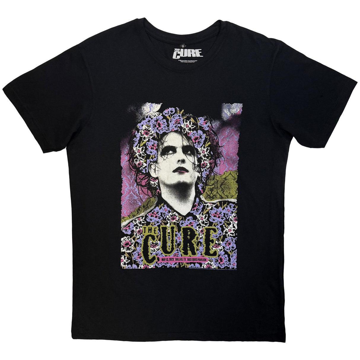 The Cure Unisex Carbon T-Shirt Dallas Poster 05.13.23 Black (M)