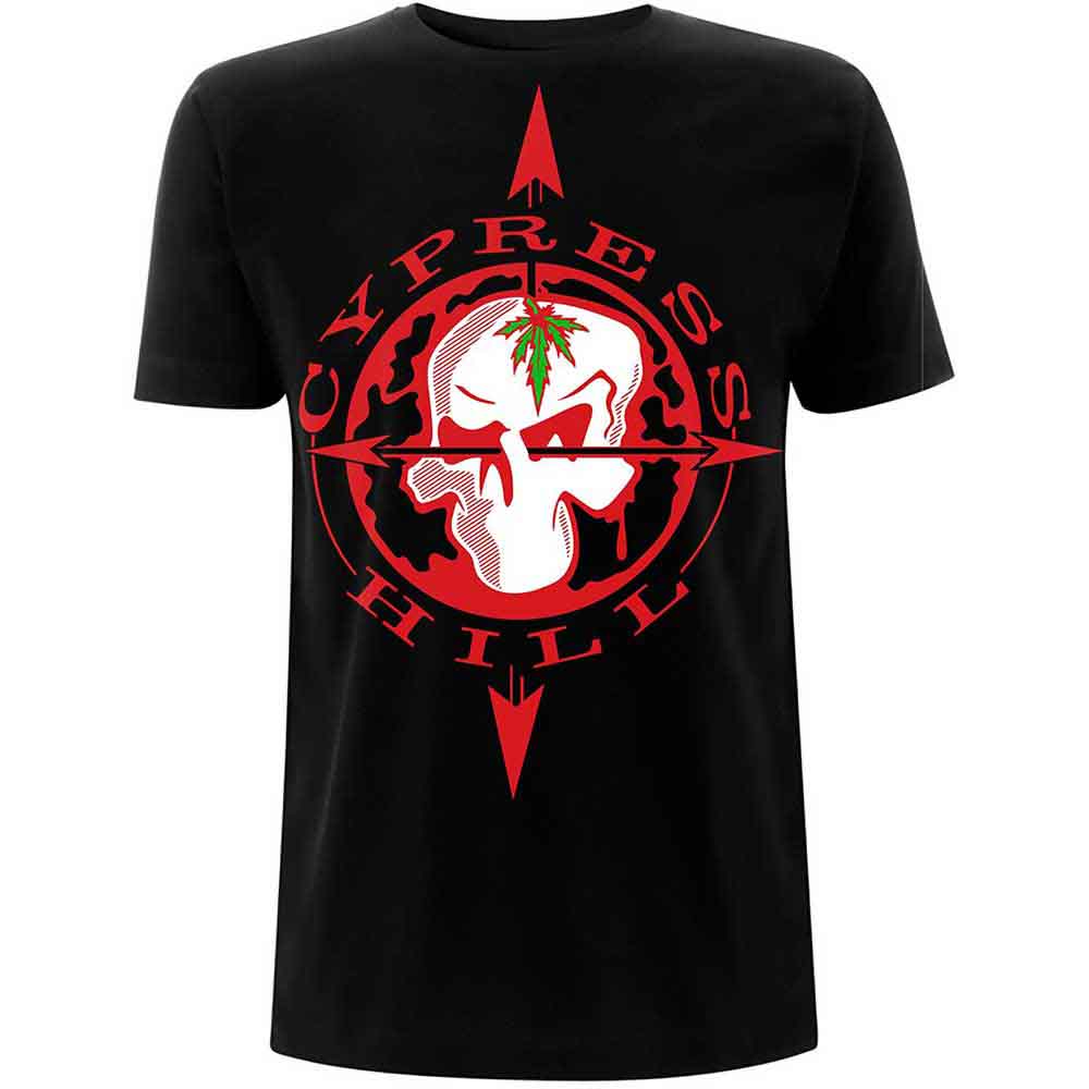 Cypress Hill Unisex T-Shirt Skull Compass Black (L)