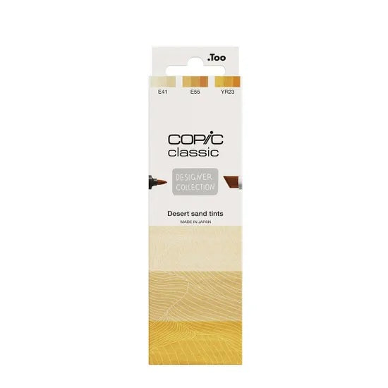 Copic Classic Designer Collection Marker Pen Set - Desert Sand Tints (3pk)