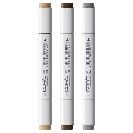 Copic Classic Designer Collection Marker Pen Set - Natural Stone Tints (3pk)