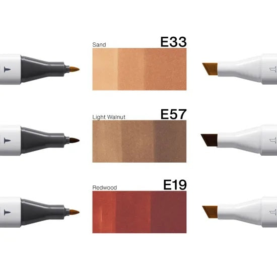 Copic Classic Designer Collection Marker Pen Set - Brick & Terra Tints (3pk)