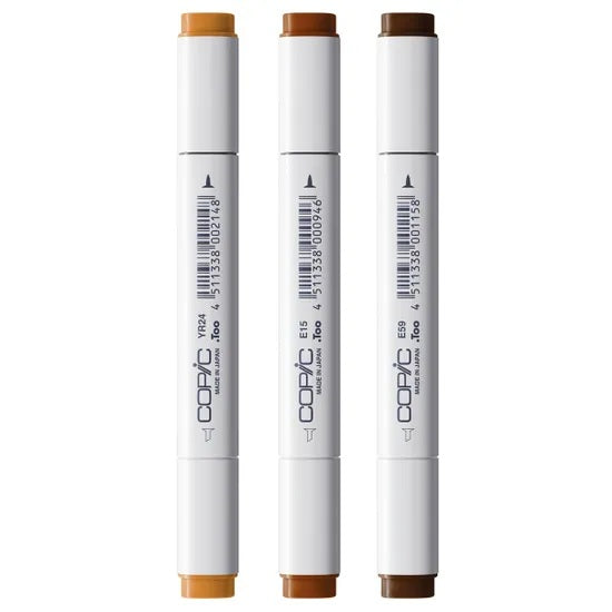 Copic Classic Designer Collection Marker Pen Set - Vivid Wood Tints (3pk)