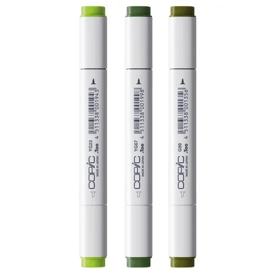 Copic Classic Designer Collection Marker Pen Set - Summer Leaf Tints (3pk)