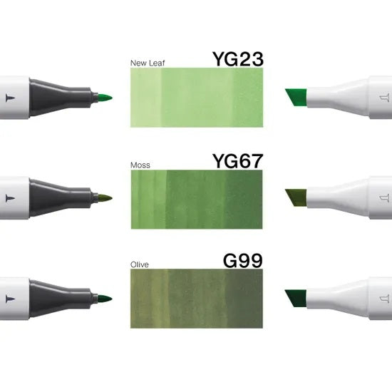 Copic Classic Designer Collection Marker Pen Set - Summer Leaf Tints (3pk)