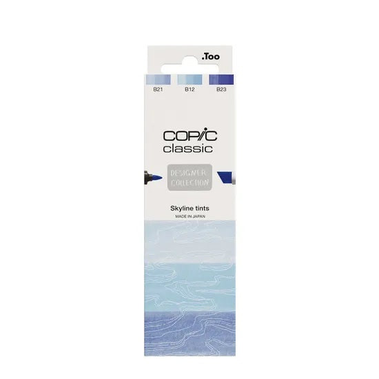 Copic Classic Designer Collection Marker Pen Set - Skyline Tints (3pk)