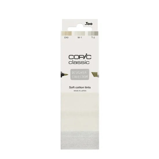 Copic Classic Designer Collection Marker Pen Set - Soft Cotton Tints (3pk)