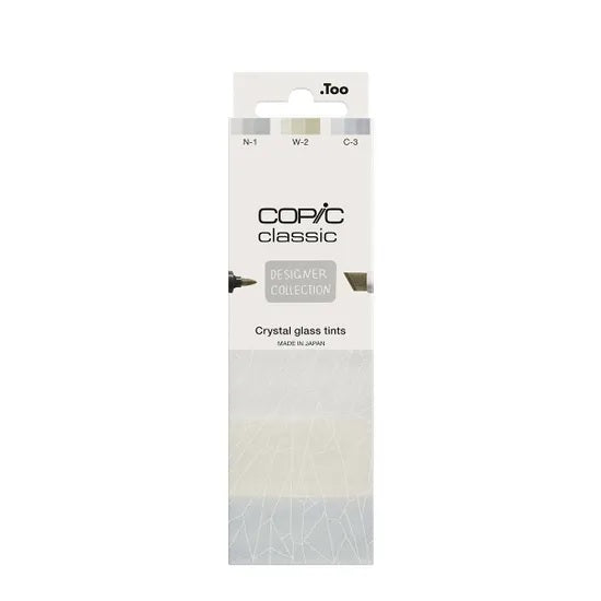 Copic Classic Designer Collection Marker Pen Set - Crystal Glass Tints (3pk)