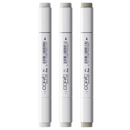 Copic Classic Designer Collection Marker Pen Set - Concrete Tints (3pk)