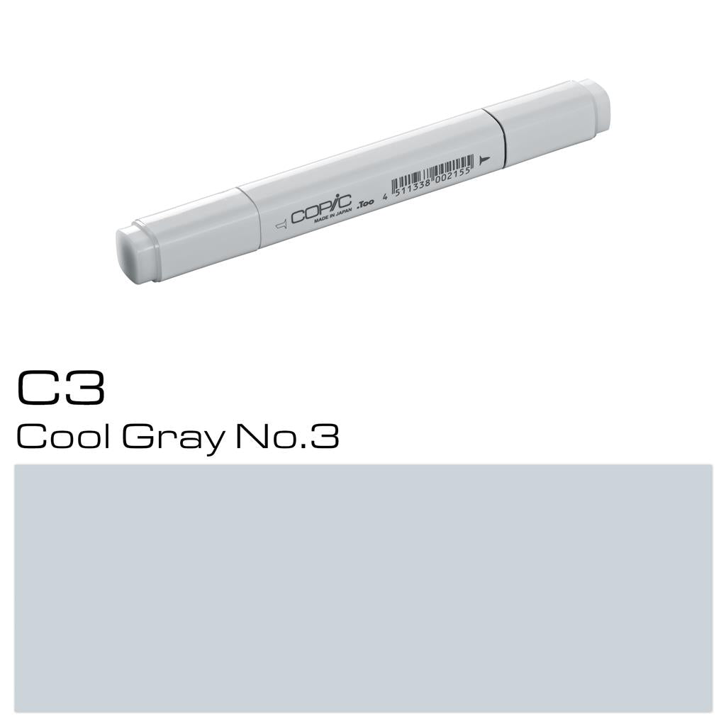 Copic Classic Marker Pen Cool Gray No. 3 (C3)